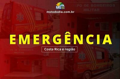 Imagem da notícia Colisão entre motocicletas deixa dois feridos em Chapadão do Sul